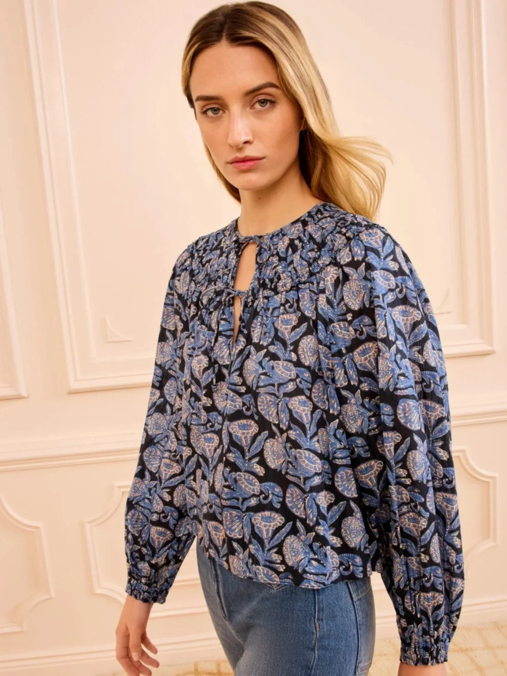 Ulla Johnson Florelle Blouse in Zinnia Print.  New With Tags.